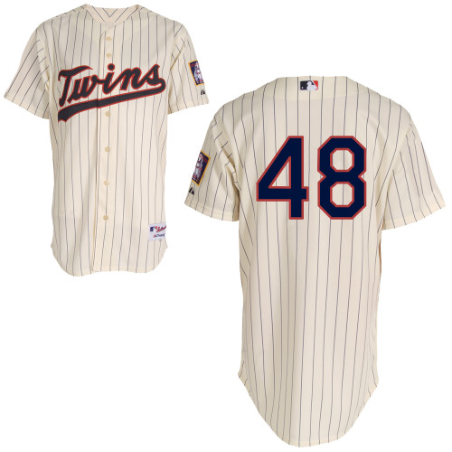 Brand Minnesota Twins 48 Carl Pavano Cream Cool Base MLB Jersey Baseball MLB Jerseys